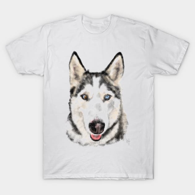 Husky Dog Pooch Pup T-Shirt by LITDigitalArt